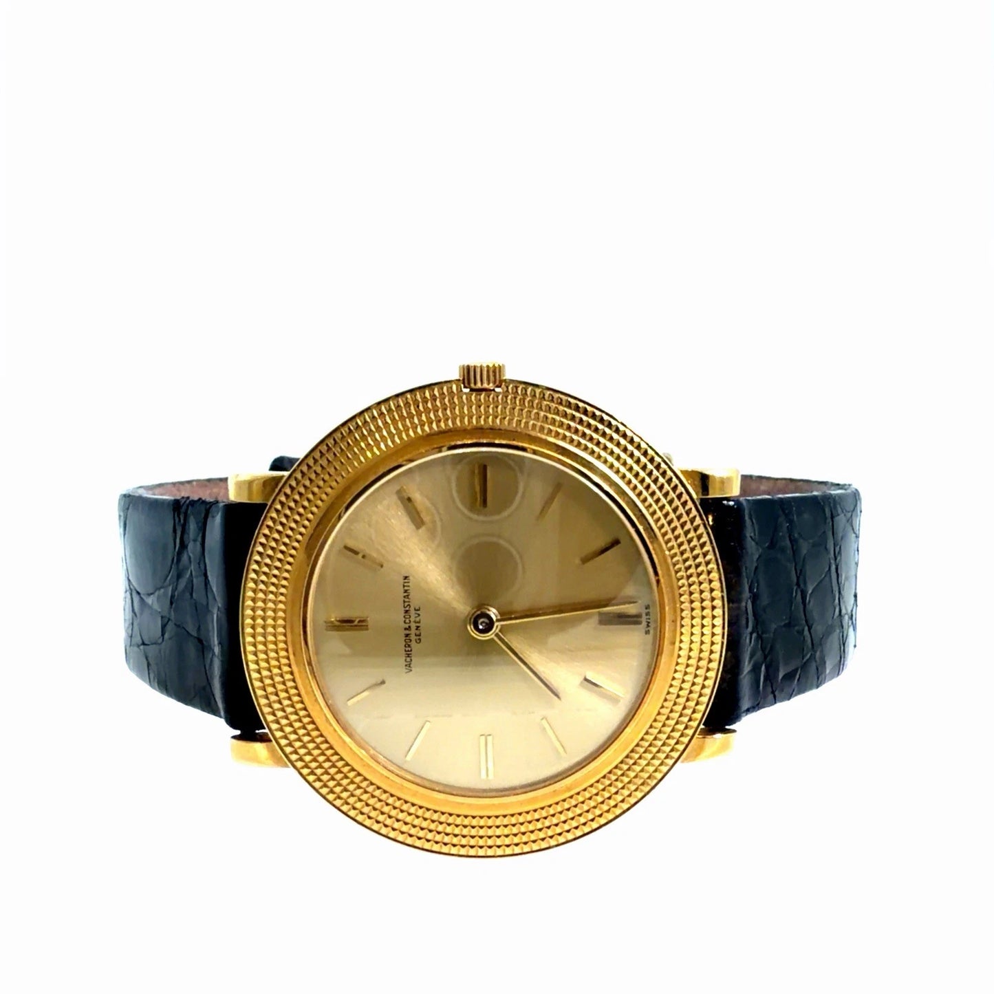 Vacheron Constantin "Disco Volante" Ref. 6395 18K Gold Hobnail Watch 30mm 1962