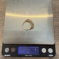Vintage 15K Yellow Gold Pink Gemstone & Diamond Chip Ring Size 6 Estate