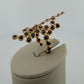 LITO DNA Ring 18K Gold Black Rose Cut Diamond Ring Approx 1.50CT Size 5.5