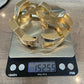 Vintage 14K Yellow Gold Wide Link Bracelet Schiaparelli Hamilton Hidden Watch