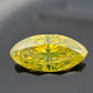 Loose GIA 1.33CT Fancy Vivid Greenish Yellow Diamond I2 Treated Marquise