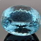 224 CT Loose Swiss Blue Topaz Oval Faceted Brilliant Checkerboard Cut Gemstone