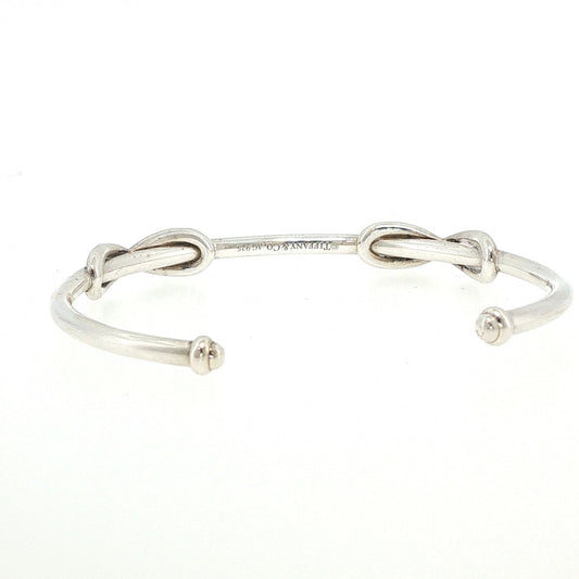 Tiffany & Co. Sterling Silver Double Hitch Knot Cuff Bracelet