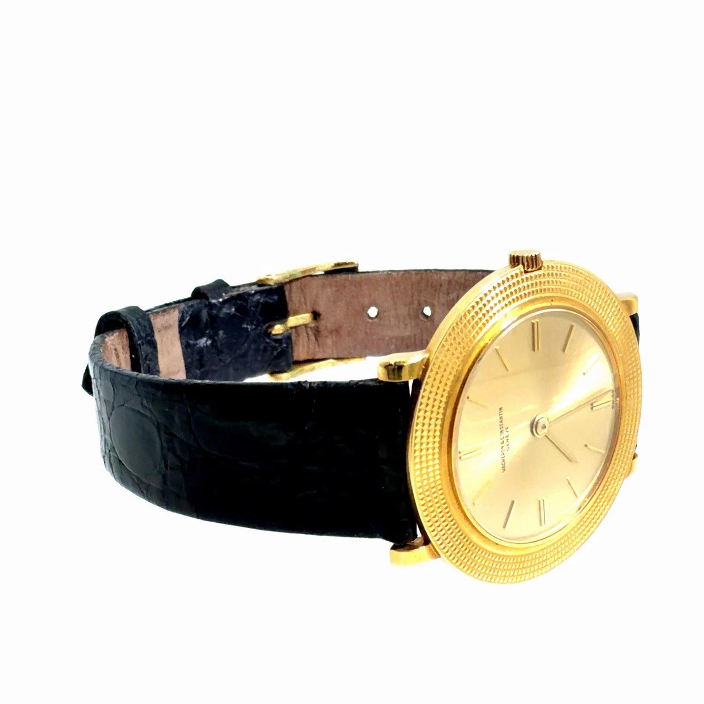 Vacheron Constantin "Disco Volante" Ref. 6395 18K Gold Hobnail Watch 30mm 1962