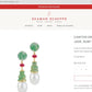 Seaman Schepps Canton Drop Jade, Ruby, Pearl Clip Earrings 18K Gold 17.37g