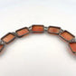 Antique Carved Shell Cameo Panel 800 Silver Italy 7.5" 21.61g Bracelet
