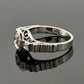 Vintage 14K White Gold Old European Cut Diamond Ring 0.60 CTW Size 6.25 Estate - Devine & Co.