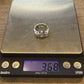 Vintage 14K White Gold Old European Cut Diamond Ring 0.60 CTW Size 6.25 Estate - Devine & Co.