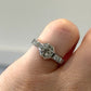 Vintage 14K White Gold Old European Cut Diamond Ring 0.60 CTW Size 6.25 Estate - Devine & Co.