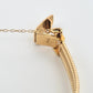 Vintage Hamilton 14K Yellow Gold Hidden Watch Bracelet Florentine Leaf Diamonds - Devine & Co.