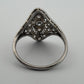 Vintage Platinum Diamond Ring 0.65CTW Old European Cut Filigree Size 6 - Devine & Co.