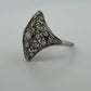Vintage Platinum Diamond Ring 0.65CTW Old European Cut Filigree Size 6 - Devine & Co.