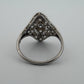 Vintage Platinum Diamond Ring 0.65CTW Old European Cut Filigree Size 6 - Devine & Co.