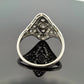 Vintage Platinum Diamond Ring 0.65CTW Old European Cut Filigree Size 6 - Devine & Co.