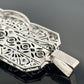 Vintage Platinum Pendant 1.60ctw 13.61g Art Deco Style Natural Diamond Brooch - Devine & Co.