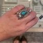 Vintage Sterling Silver Eagle Ring with Turquoise Size 7 - Devine & Co.