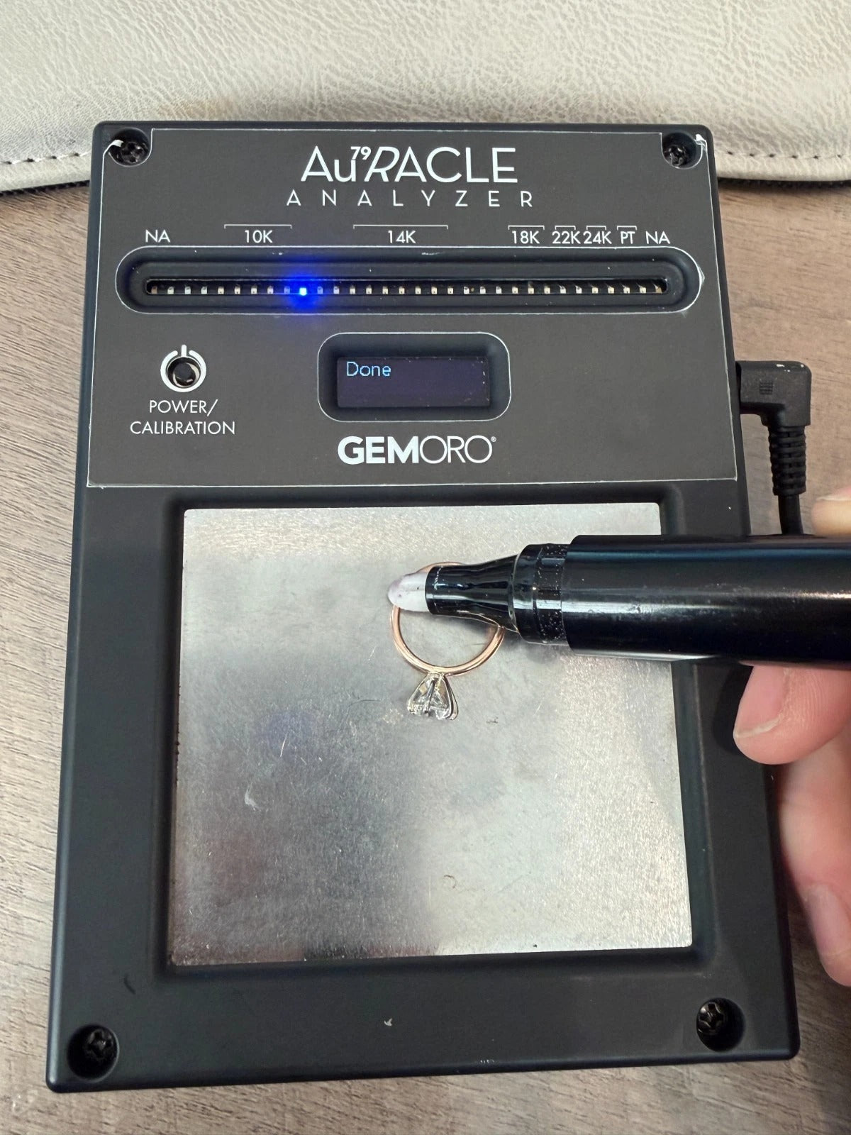 14K Rose Gold & White Gold 0.96ct Natural Diamond Solitaire Engagement Ring Size 4.25