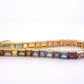 Custom Handmade Natural Rainbow Sapphire 18K Yellow Gold GIA No Heat Bracelet