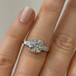 Consignment - Platinum 3.01ct Round Brilliant Natural Diamond GIA Baguettes Three-Stone Ring - platinum, diamond, ring - (...