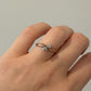 Antique 14K Rose Gold 0.40CTW Old Mine Cut Diamond 2-Stone Bypass Ring Size 9.75
