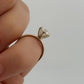 14K Rose Gold & White Gold 0.96ct Natural Diamond Solitaire Engagement Ring Size 4.25