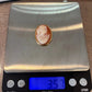 Vintage Hand-Carved Shell Cameo 14K Gold 3.57g Pendant Brooch 3.75cm x 2cm
